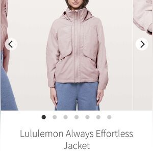 Lululemon Jacket Always Effortless Water Resistant Hidden Pocket Outdoor *flaws*